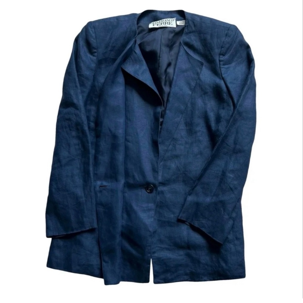 Gianfranco Ferre Linen Women's Lightweight Jacket Size 40